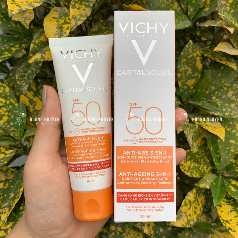 Kem Chống Nắng Vichy Capital Soleil SPF 50 Anti-Ageing 3-in-1 50ml