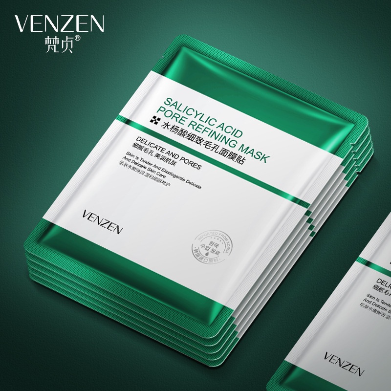 Mặt Nạ Veze Salicylic Acid Dưỡng Ẩm Se Khít Lỗ Chân Lông Kiểm Soát Dầu Cho Da Mặt