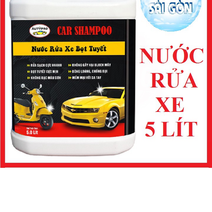 Nước rửa xe bọt tuyết cho ô tô, xe máy Autopro 5L