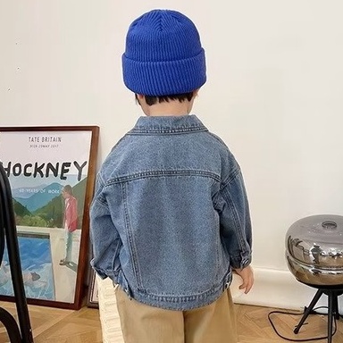 Áo khoác denim BXPB phong cách Hàn Quốc thời trang mùa thu cho bé 4-15 tuổi