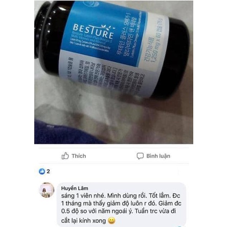 Viên Uống Bổ Mắt Besture Hàn Quốc Chống Nhức Mỏi Khô Mắt Tăng Cường Thị Lực Do Dùng Diện Thoại Làm Việc Căng Thẳng