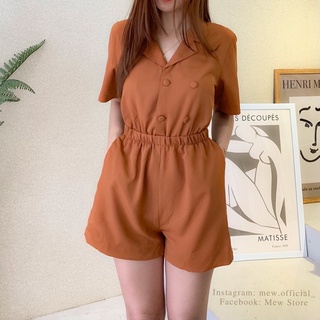 Jumpsuits cổ vest chun eo MEW