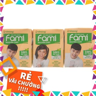 💖DATE MỚI💖 Sữa đậu nành nguyên chất Fami Lốc 6 hộp * 200ml