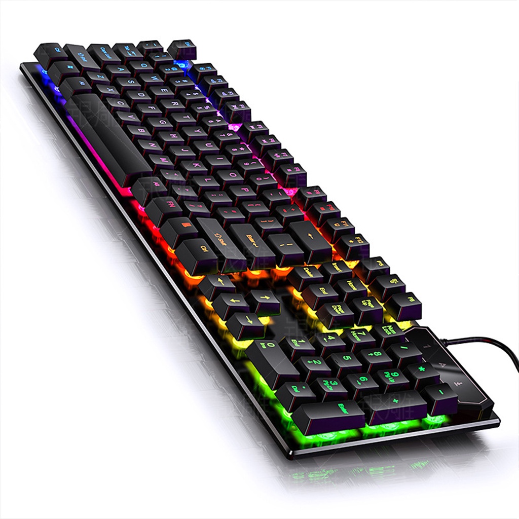 Bàn phím máy tính Gaming RGB YINDIAO V4 có dây / Đèn LED RGB chống nước chơi game máy tính Esport
