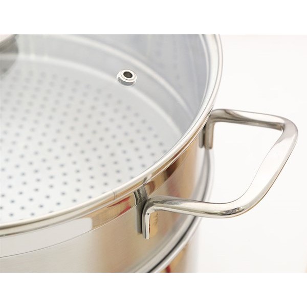 Bộ nồi xửng hấp Inox 3 đáy cao cấp Fivestar 24cm