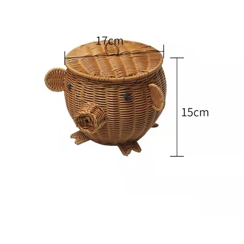Rổ Đựng Trái Cây Đan Từ Sợi Mây Sáng Tạo