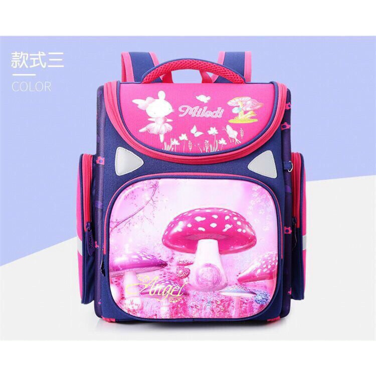 Balo học sinh tiểu học, Cặp sách chống gù lưng cho bé trai và bé gái cấp 1 hàng siêu đẹp, siêu êm