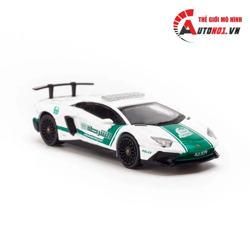 Mô hình xe Lamborghini Aventador Lp750-4 Police Dubai 1:64 Tarmac Works
