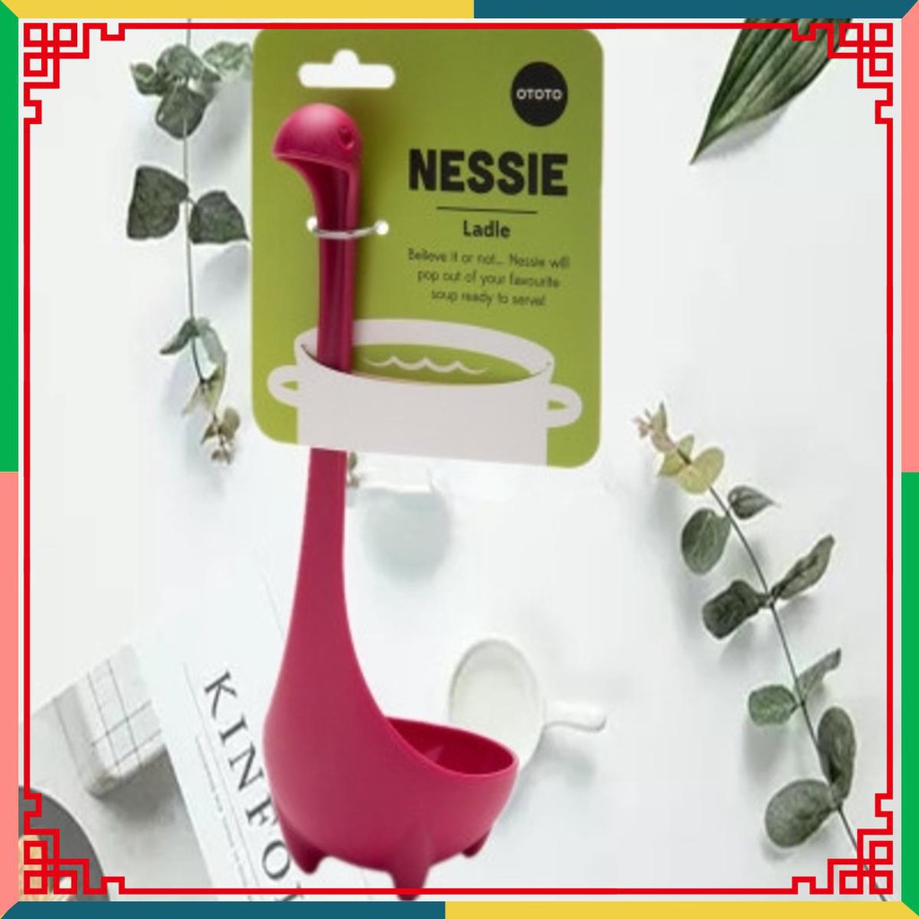 Muỗng nhựa Loch Ness muỗng súp khủng long cầm tay dài đứng muôi canh dụng cụ nhà bếp bán buôn Best Seller