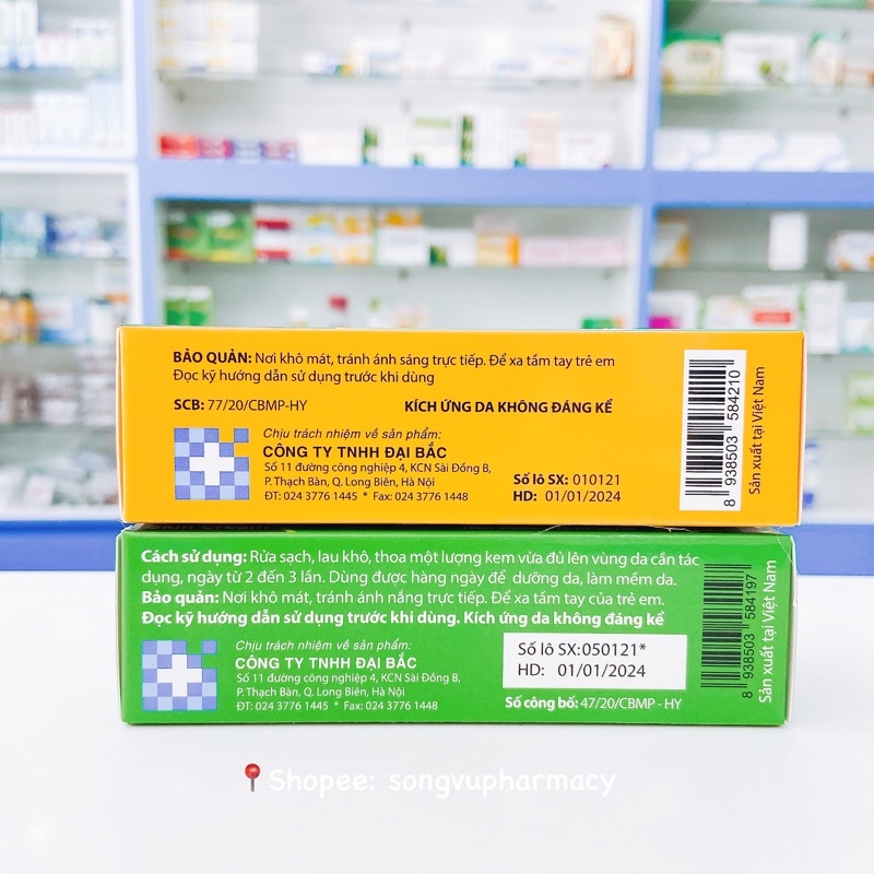 Yoosun Rau Má - Yoosun Nghệ - Kem ngừa mụn, mát da, kiểm soát nhờn, hết thâm