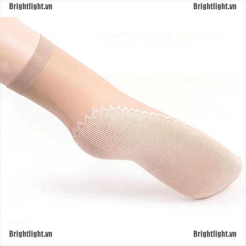 Bộ 5 Đôi Vớ Cotton Lụa Đế Cotton Chống Trượt Thời Trang Cho Nữ