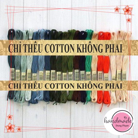 SET 20 TÉP CHỈ THÊU - MÀU NHƯ HÌNH - Chỉ thêu COTTON CXC / B 07