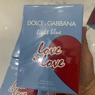 Nước hoa nam D&G Light Blue Love Is Love Pour Homme EDT 125ml full thumbnail