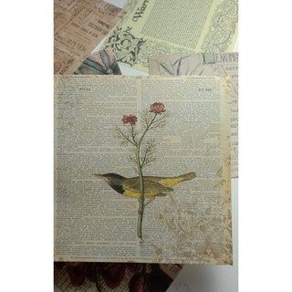 giấy vintage  trang trí sổ