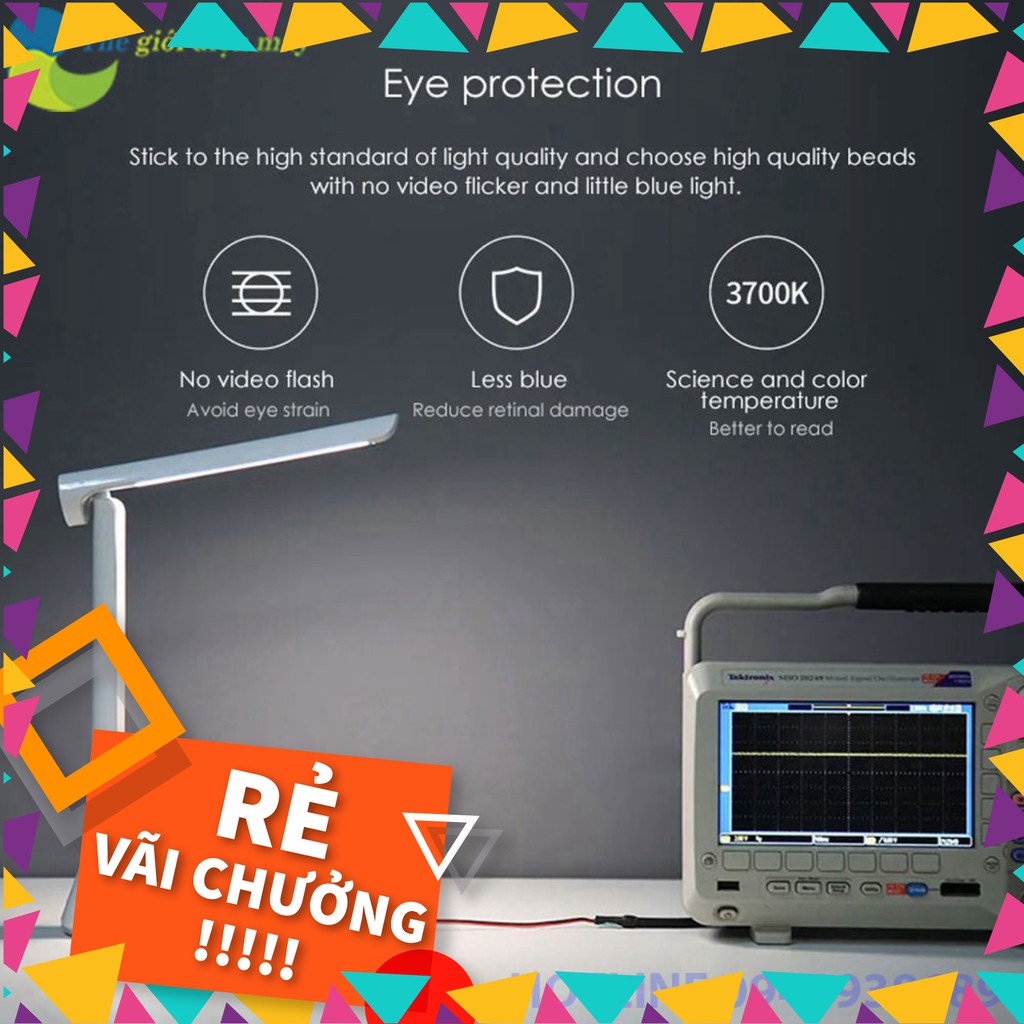 Đèn bàn học Xiaomi Yeelight YLTD11YL thời lượng pin tối đa lên đến 40h - Bảo hành 6 tháng - Shop Thế Giới Điện Máy [SALE