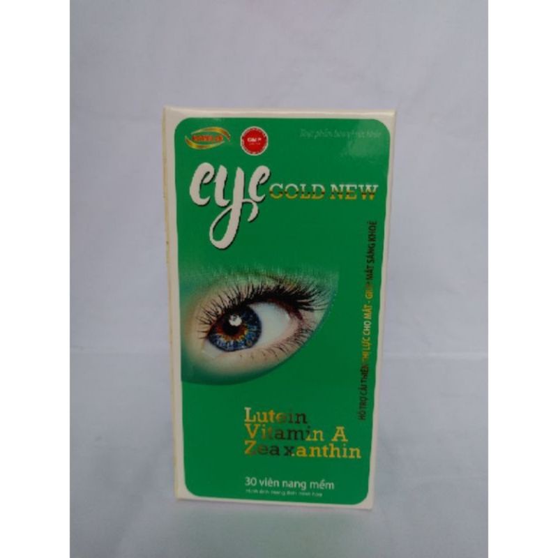 Viên sáng mắt Eye Gold dùng cho người suy giảm thị lực mắt mờ, quáng gà, mỏi mắt - Lọ 30 viên
