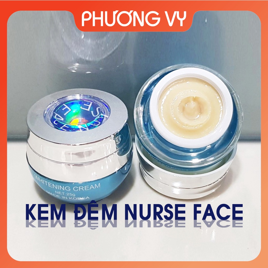 Mỹ phẩm ngọc trai xanh Nurse face, mỹ phẩm nurse face trắng da, làm mờ nám, tàn nhang (5in1)