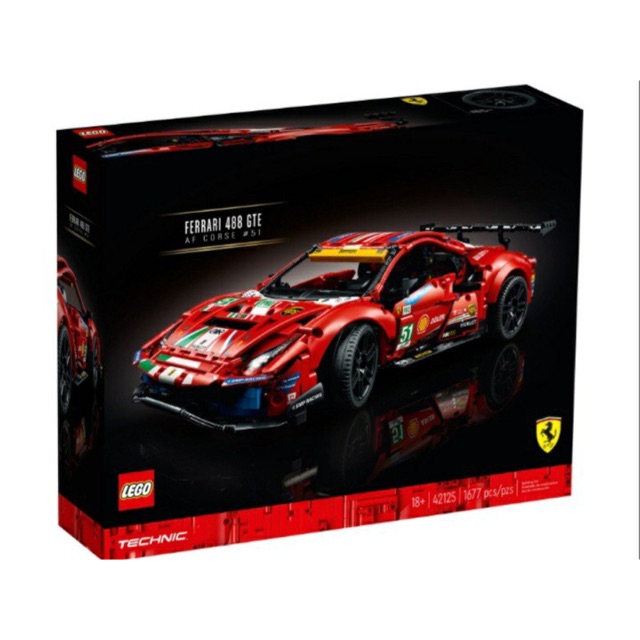 [ Hàng có sẵn] LEGO Technic 42125 Ferrari 488 GTE “AF Corse #51”