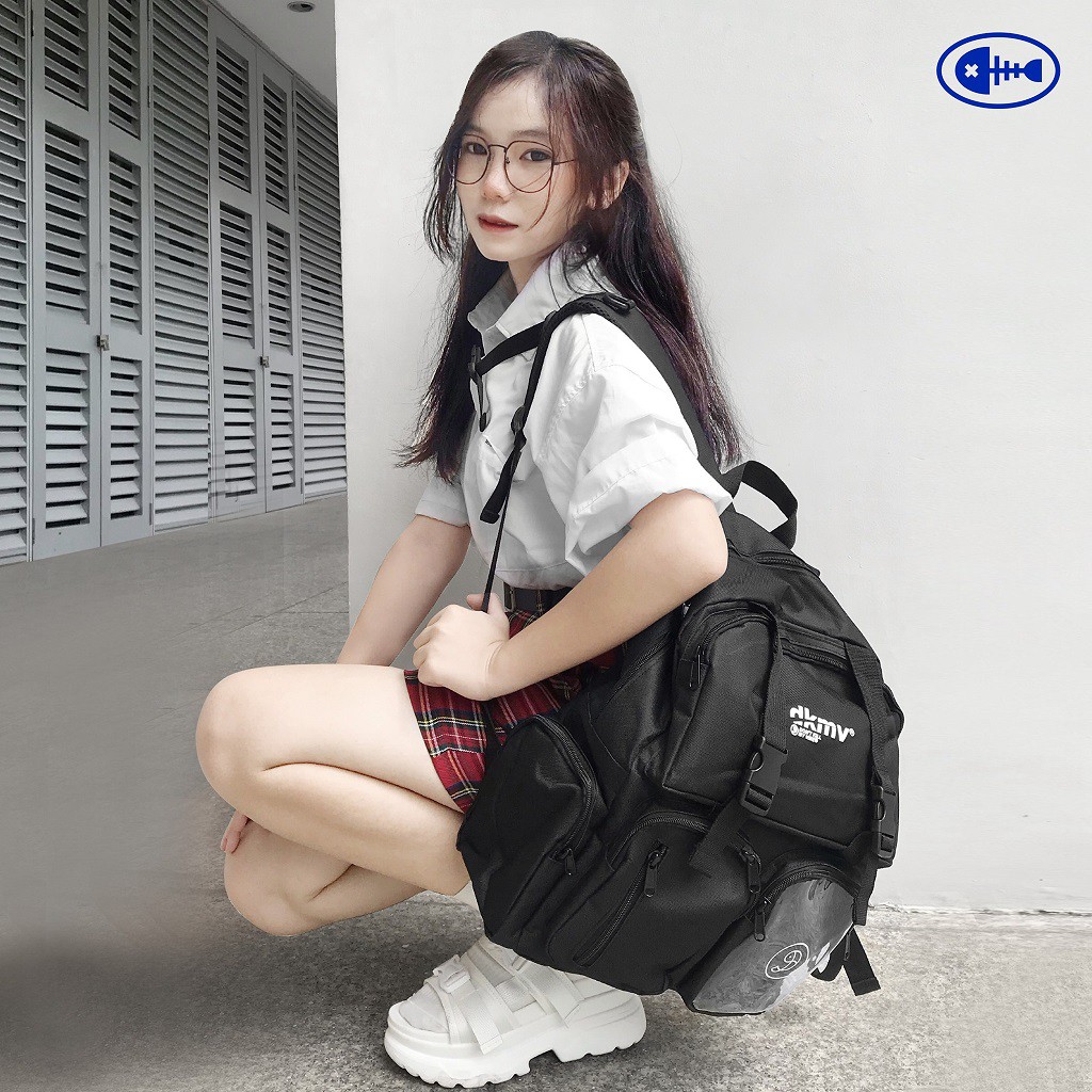 DKMV Balo Logo màu đen Don't Kill My Vibe | Logo Backpack - Black