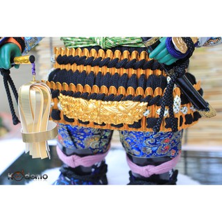 Búp bê Samurai , búp bê Nhật Bản .  6D XÁM ĐEN