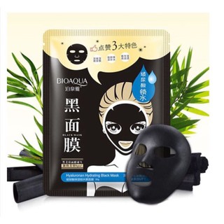 01 Miếng Mặt Nạ Thải Độc Than Tre Hoạt Tính Bioaqua Black Mask