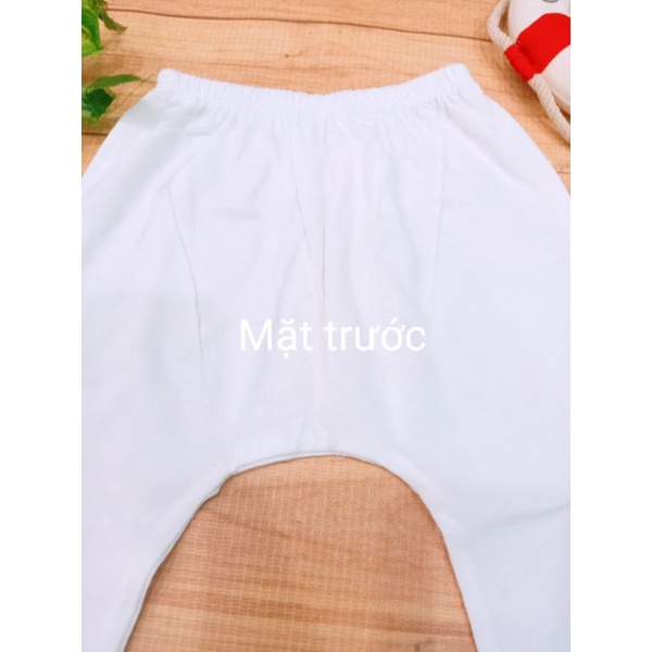 Quần dài mặc bỉm 100% cotton mềm mịn co dãn cho bé sơ sinh