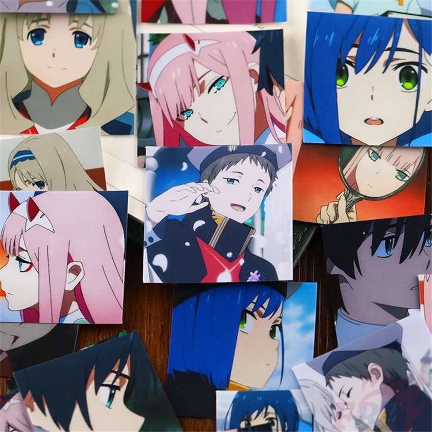 ★★★ DARLING in the FRANXX Q-6 Mini Diary Manual Stickers ★★★  50Pcs/Set DIY Fashion Album Decor Decals Stickers