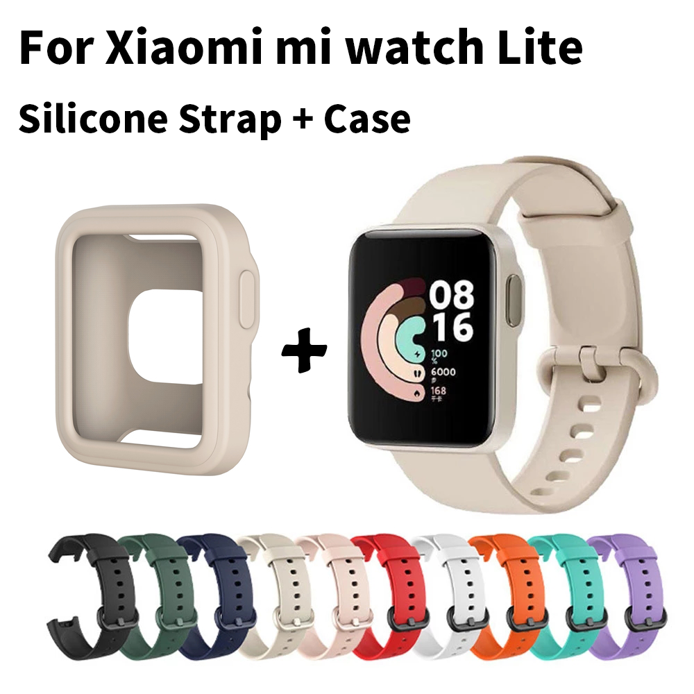 Dây Đeo Thay Thế Chất Liệu Silicon Màu Trơn Cho Xiaomi Mi Watch Lite