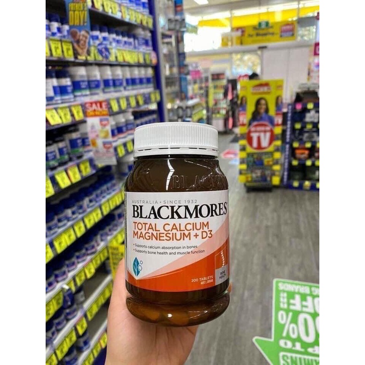 Viên uống Canxi Total Blackmores Úc Total Calcium Magnesium + D3 200 viên - Úc