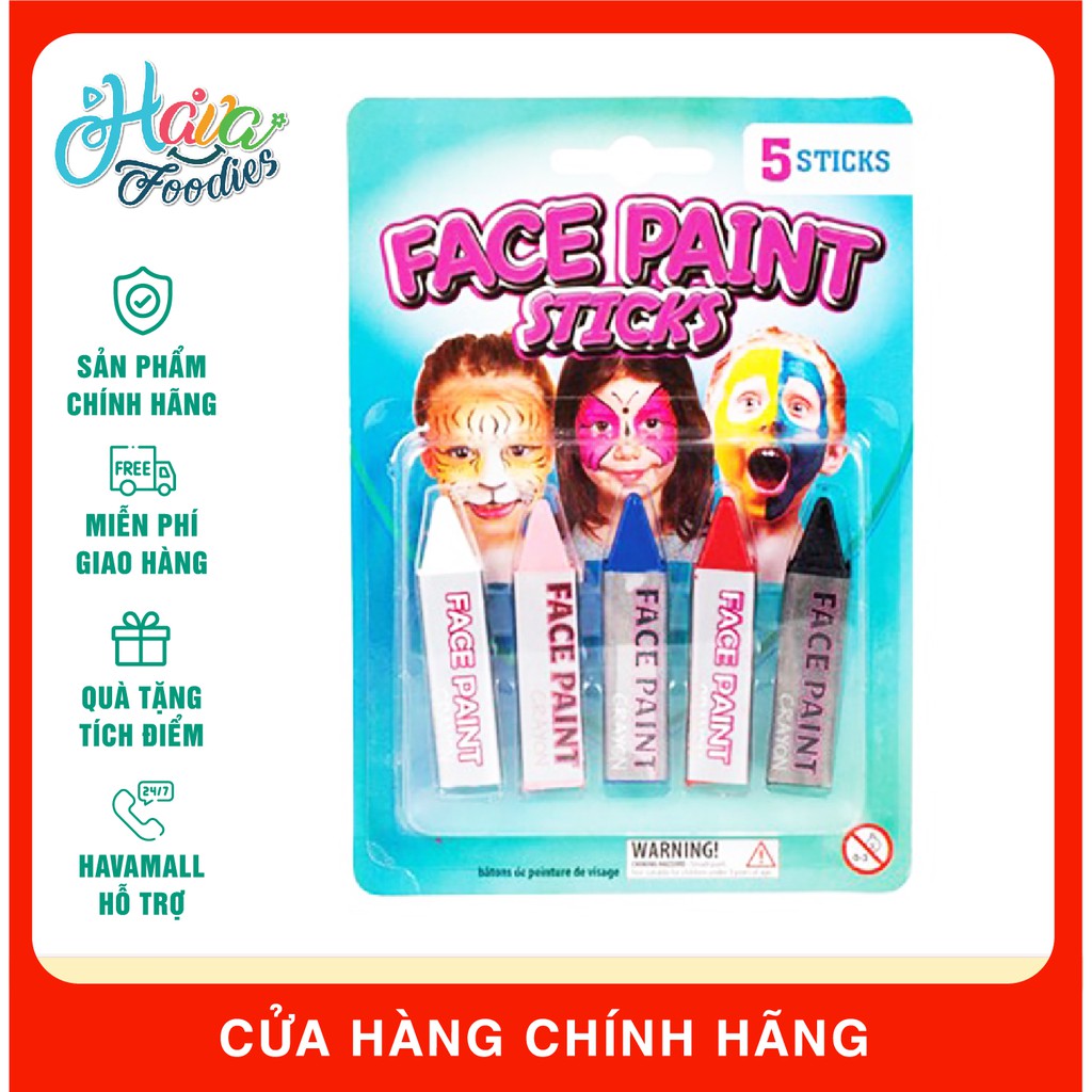 Bút Vẽ Mặt 5 Cái Uncle Bills