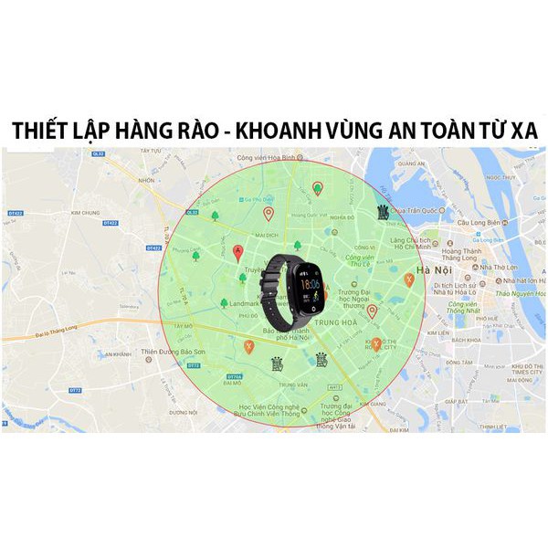 Đồng hồ thông minh trẻ em HW11 định vị GPS chính xác, lắp sim nghe gọi, Có máy ảnh chụp hình, kháng nước IP67