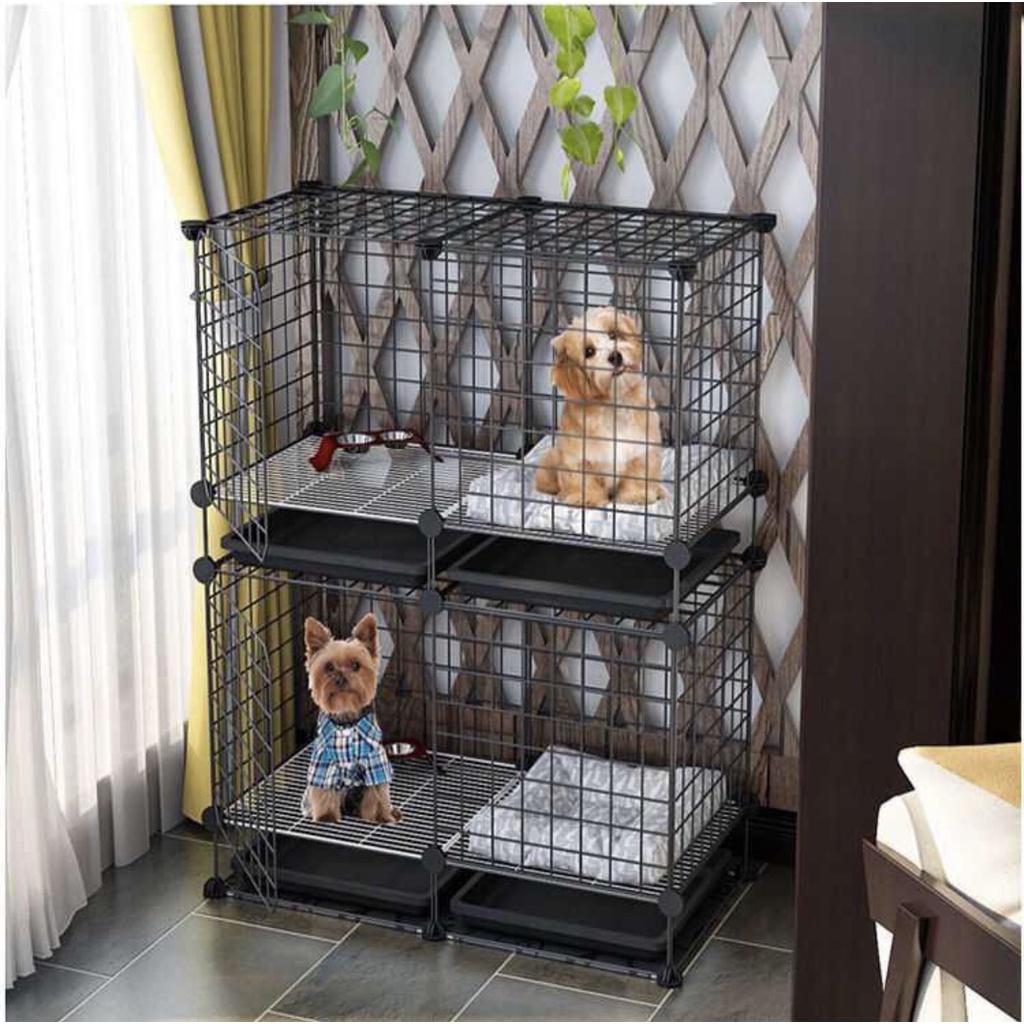 {COMBO CHUỒNG, LỒNG LỚN} LẮP RÁP LƯỚI THÉP SƠN TĨNH ĐIỆN DÀNH CHO CHÓ,MÈO THÚ CƯNG ĐA NĂNG