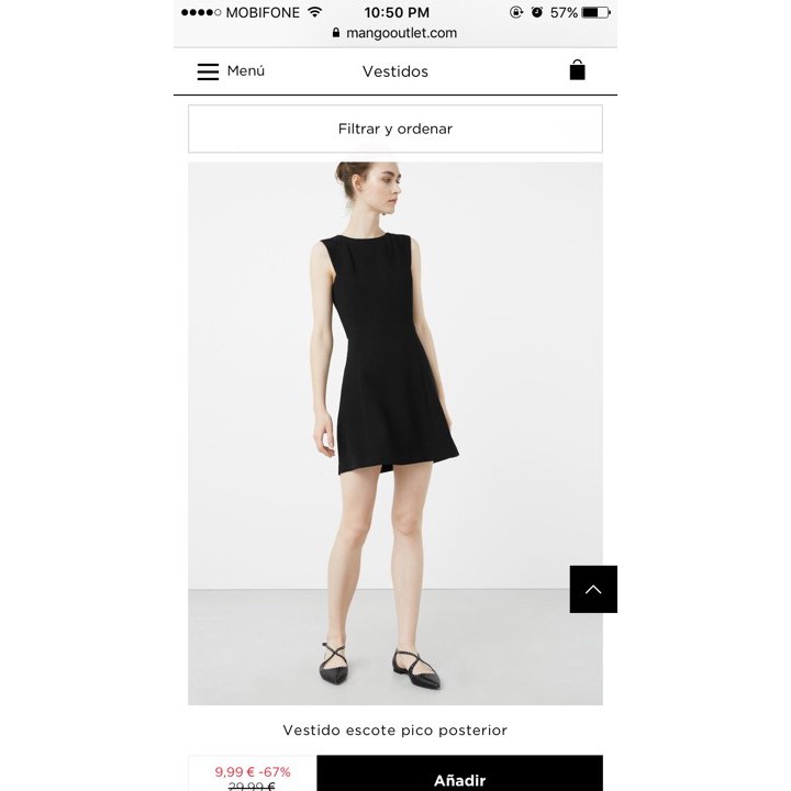 Đầm đen Basic của Mango