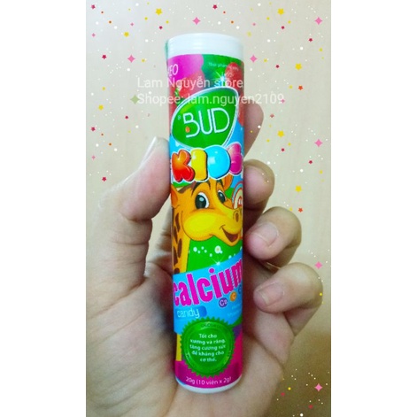 Kẹo BUD KIDS bổ sung calci+D + C tốt xương và răng của trẻ em