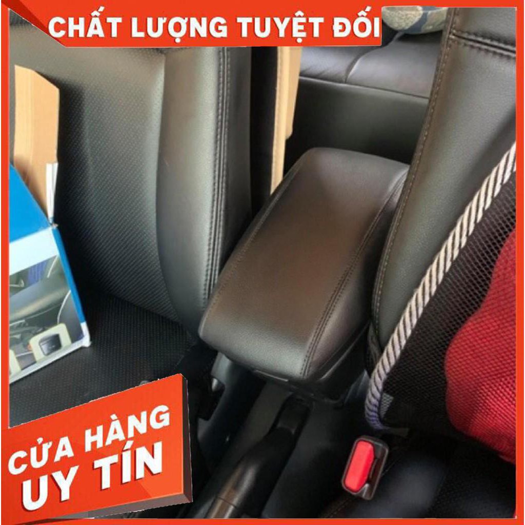 Hộp tỳ tay cao cấp dành cho xe Toyota Wigo 2018 2019 2020 màu đen mẫu T03