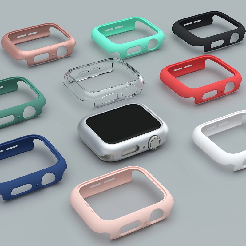 Ốp Bảo Vệ Bằng PC Cứng Siêu Mỏng Chống Sốc Cho Apple Watch Series 7 45mm iwatch 41mm