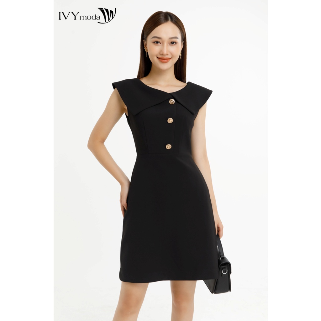 Đầm ôm bản cổ lớn nữ IVY moda MS 48B9225