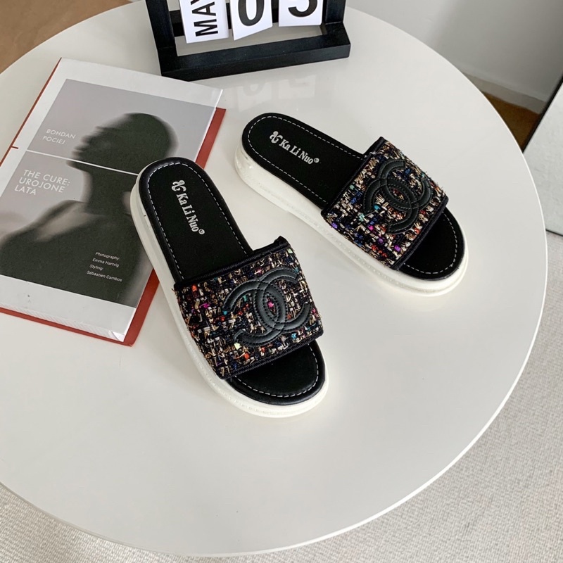 SORAMI.SHOES-Dép bánh mì thời trang nữ quai mềm đế nhẹ êm
