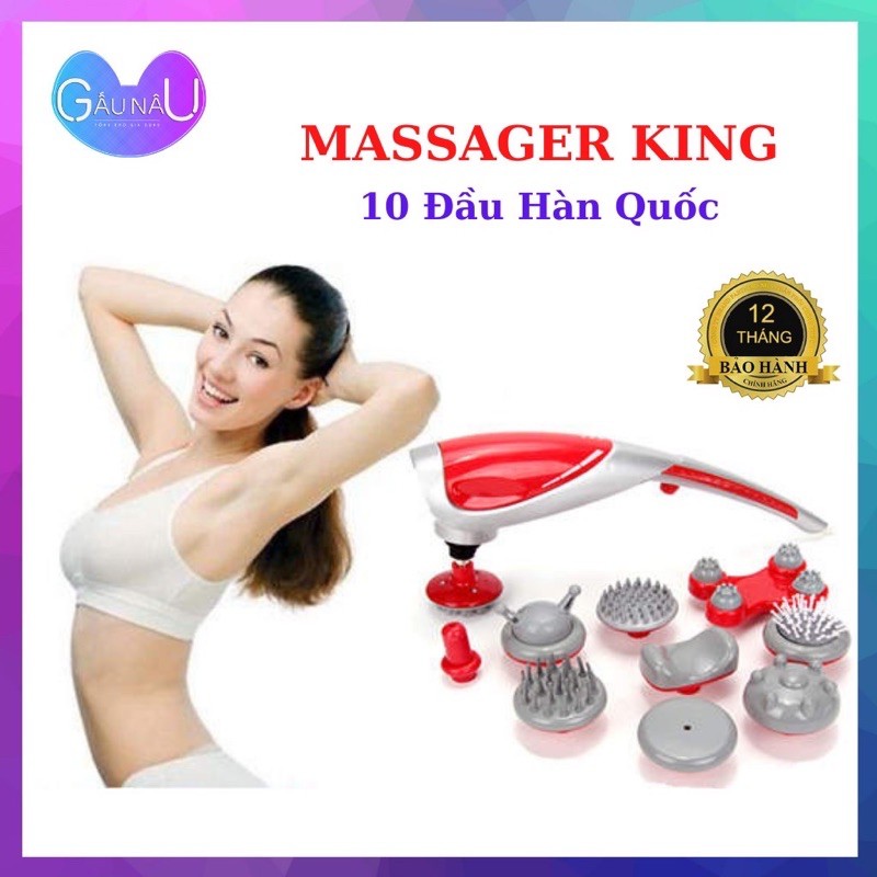 Máy massage,đấm lưng 10 đầu cao cấp