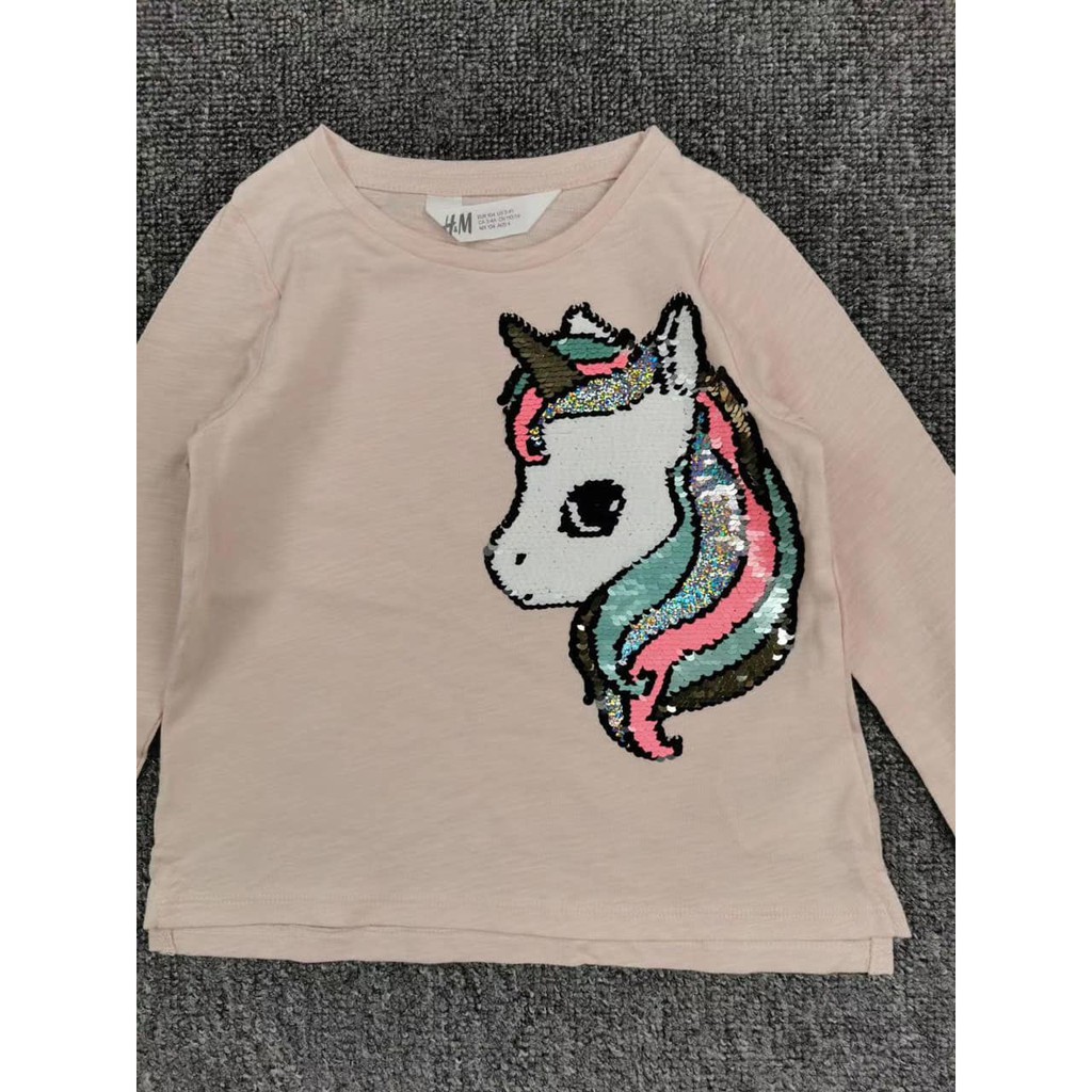 Aó HM hồng ngựa pony cườm ❤️ FREESHIP ❤️ Aó HM hồng ngựa pony cườm cho bé