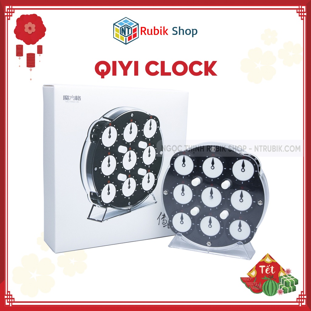 [Siêu phẩm] Rubik QiYi Clock 208 viên nam châm 2020 (Có Nam Châm)