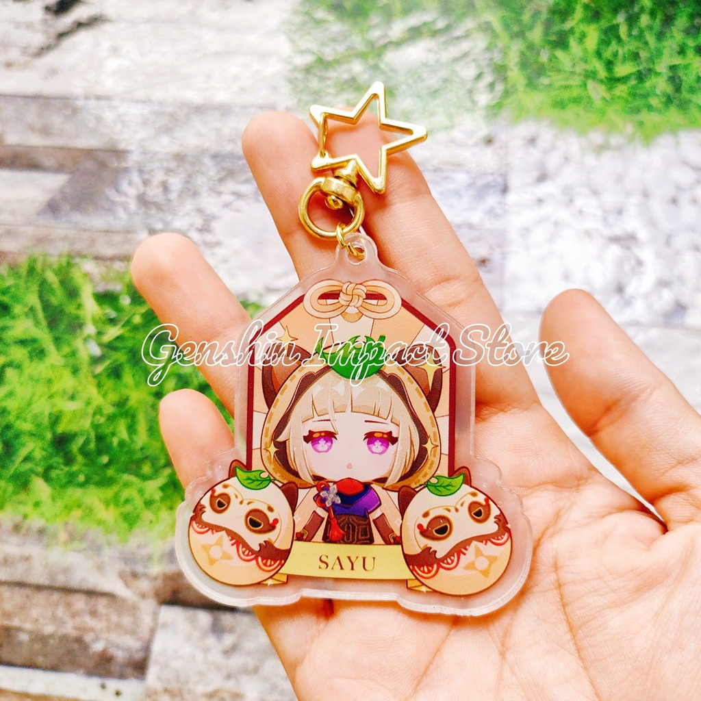 Sayu Móc khóa Genshin Impact ver may mắn M13 (in giữa acrylic)