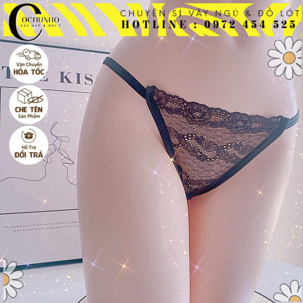 REN MỚI -QL061 - Quần lọt khe ren nữ - chíp lọt khe sexy - cochunhoquan11