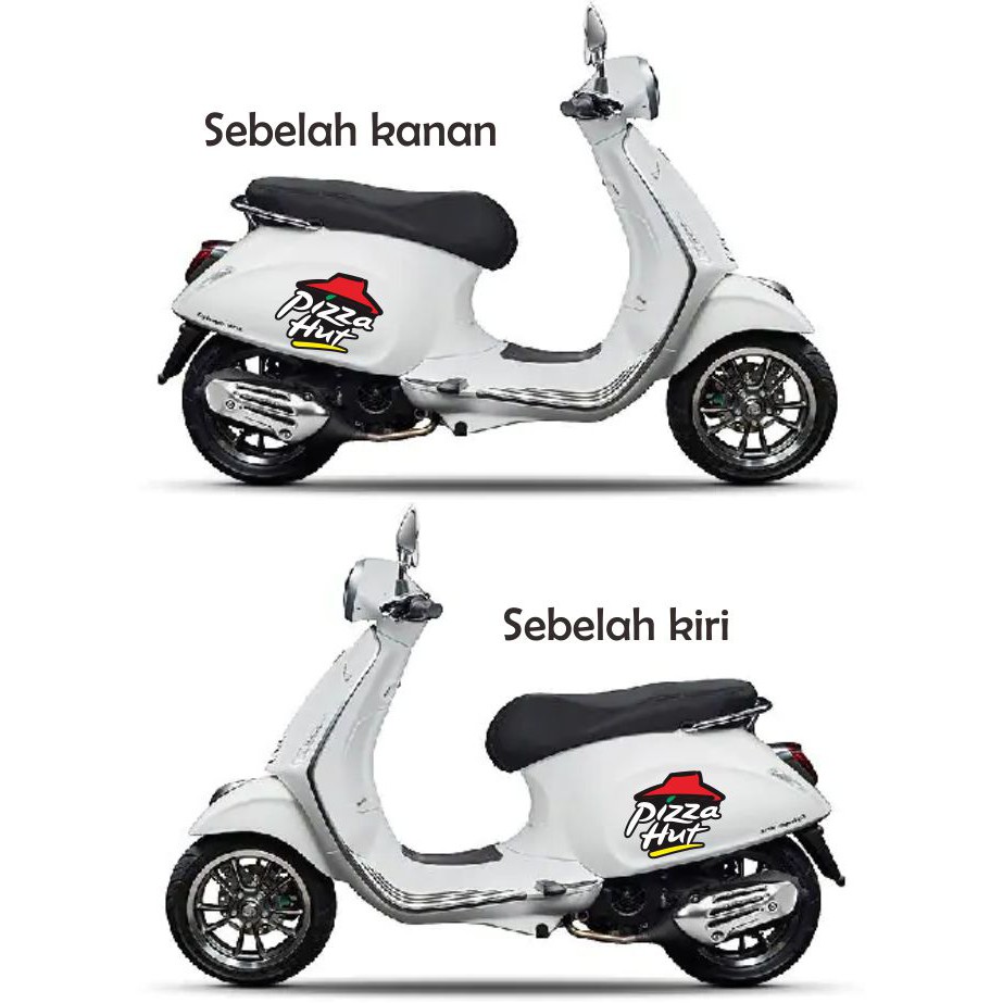 Sticker Dán Xe Vespa / Scoopy Pizza Hut - 16-33desain