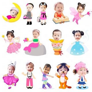 Combo set trang trí sinh nhật cho bé trai + gái