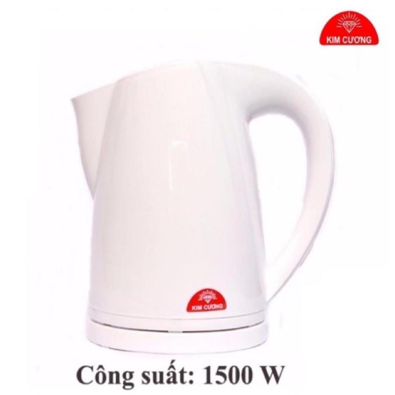 Bình Đun Nước Siêu Tốc Vỏ Nhựa Chính Hãng Kim Cương MS030.