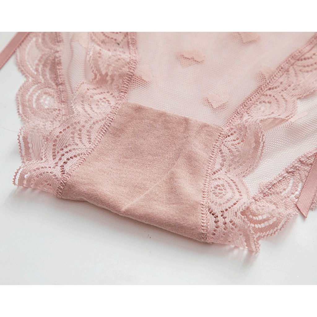  Quần lót nữ, quần lót ren cotton đẹp đính nơ siêu xinh | BigBuy360 - bigbuy360.vn