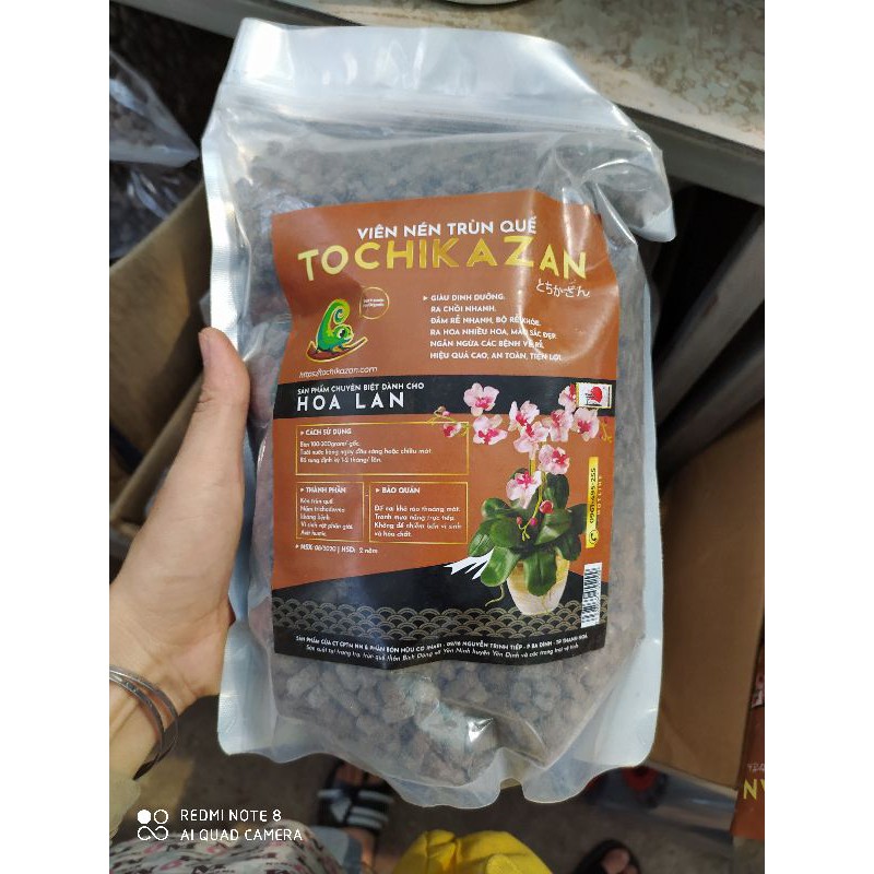 Viên nén trùn quế cao cấp Tochikazan dành cho hoa lan 1kg