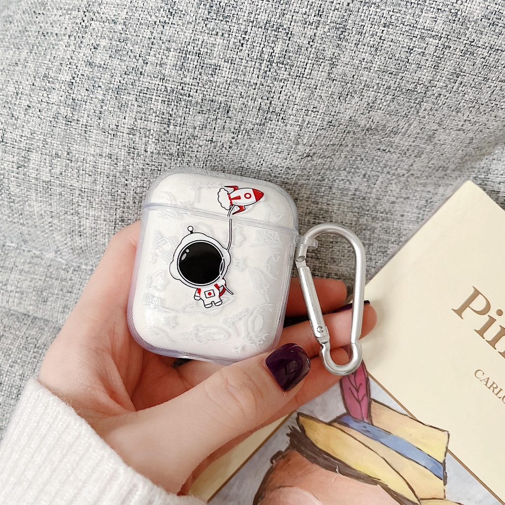 Transparent TPU Headphone Case for AirPods3gen case Astronaut 2021 New for AirPods3 Headphone Protective Case Compatible with AirPodsPro case AirPods2gen case
