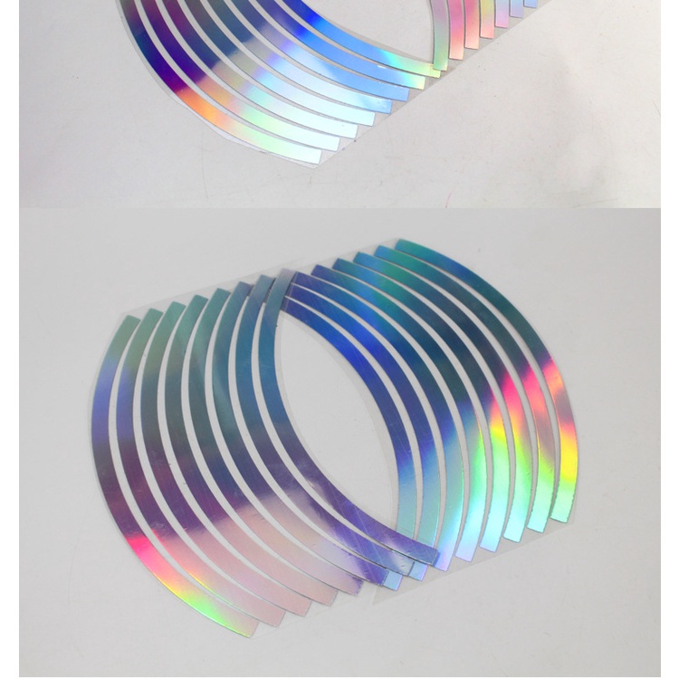 Miếng Dán Trang Trí Vành Bánh Xe Hơi / Xe Máy / Mũ Bảo Hiểm Chống Thấm Nước